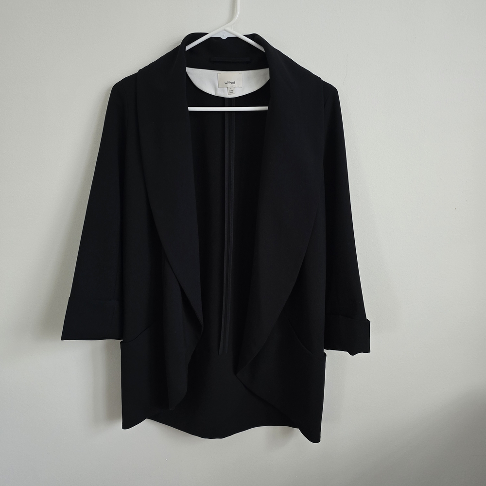Aritzia Wilfred Black Women's Blazer Jacket